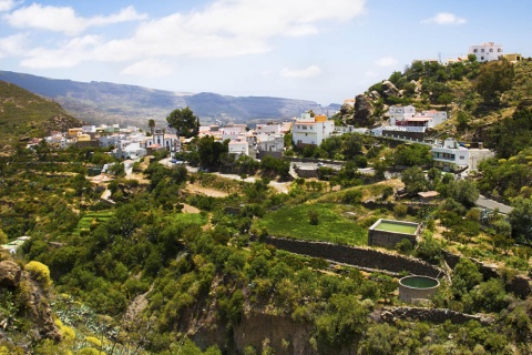 Panorámica de San Bartolomé de Tirajana, en la isla de Gran Canaria (Islas Canarias)