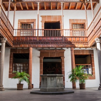 Casa Salazar de Santa Cruz de la Palma en la isla de La Palma, Islas Canarias