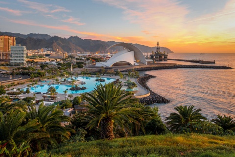 Santa Cruz de Tenerife na Wyspach Kanaryjskich