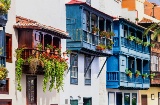 Varandas em Santa Cruz de la Palma, na ilha de La Palma. Ilhas Canárias