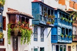 Balcones en Santa Cruz de la Palma, Isla de la Palma. Islas Canarias