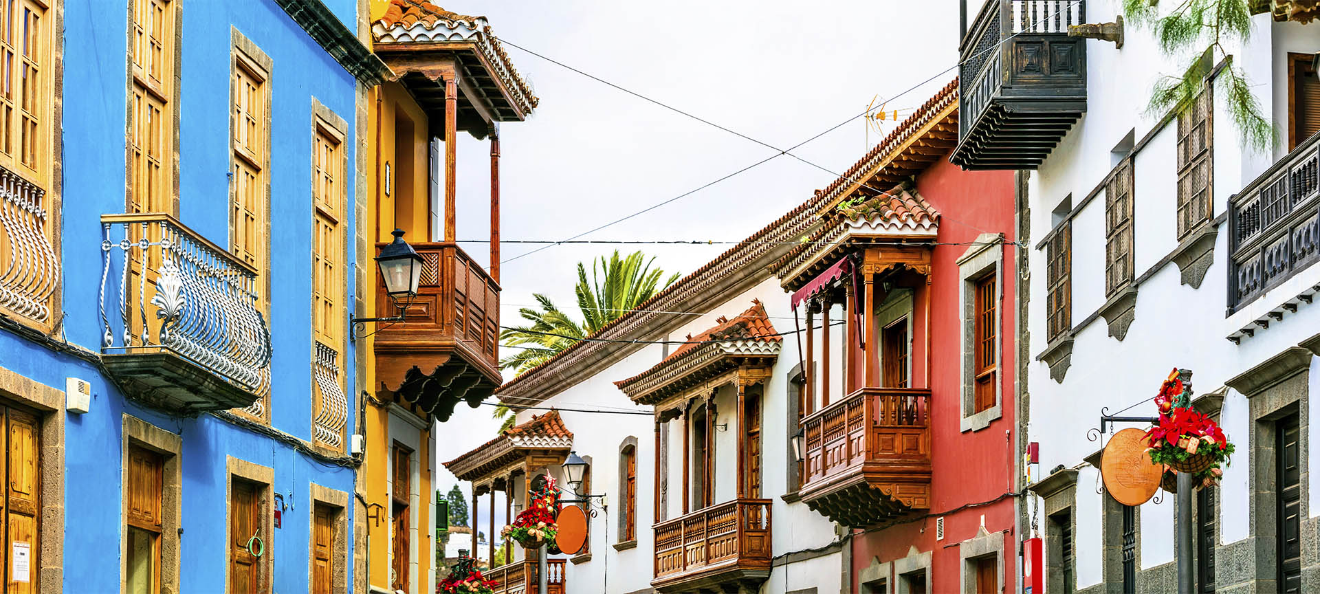 Streets of Teror on the island of Gran Canaria (Canary Islands)