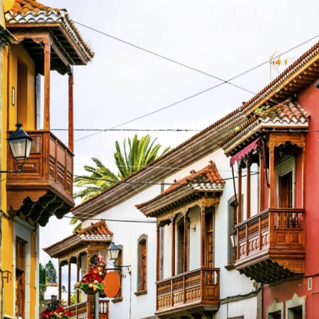 Streets of Teror on the island of Gran Canaria (Canary Islands)