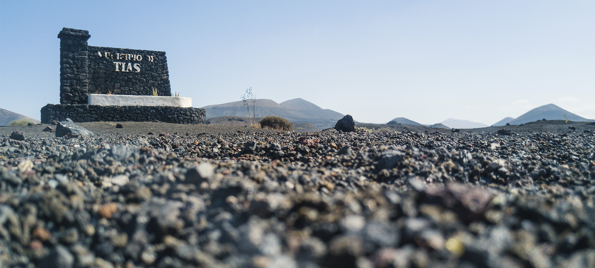 Arredores de Tías, na ilha de Lanzarote (Ilhas Canárias)
