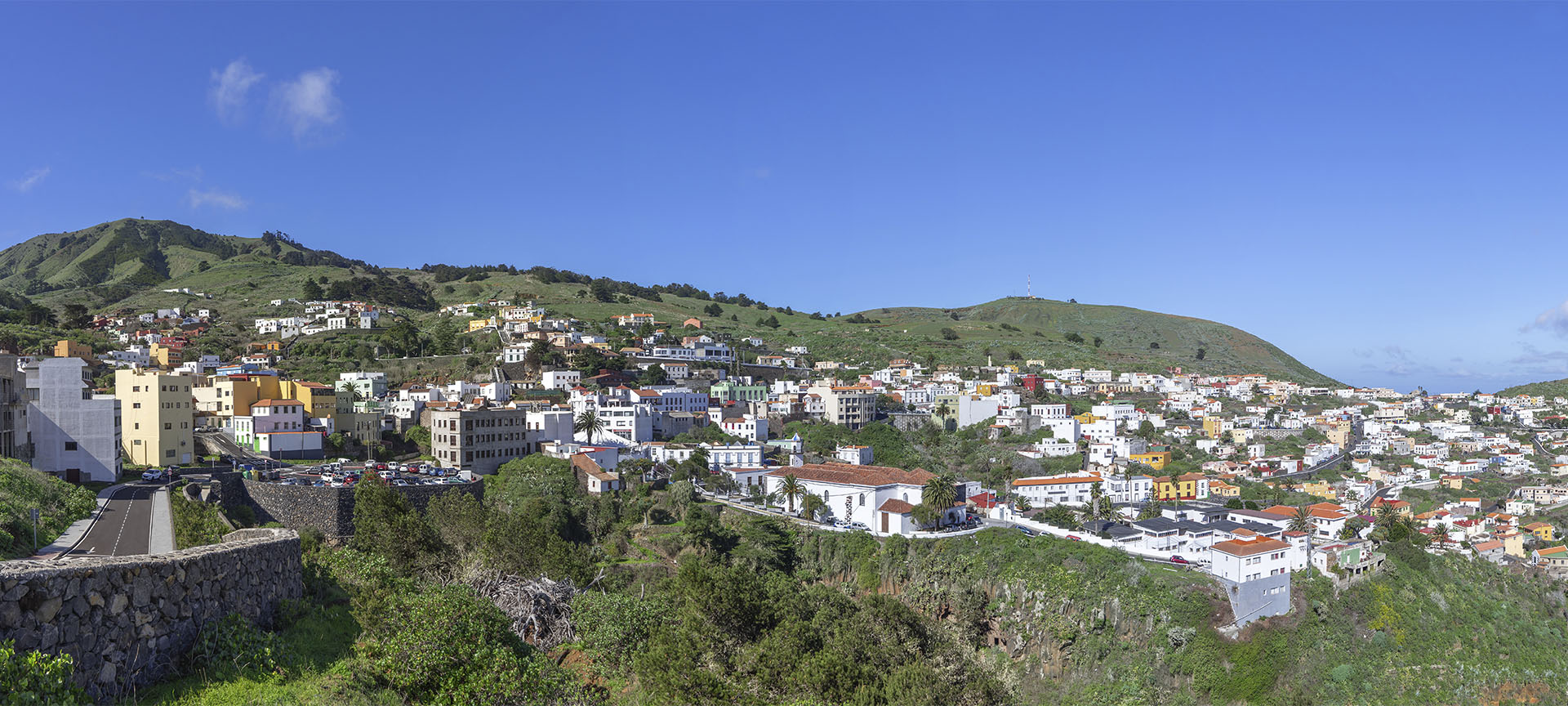 Vue panoramique de Valverde, dans l’île de Hierro (archipel des Canaries)