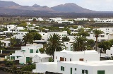Panoramic view of Yaiza on the island of Lanzarote (Canary Islands)