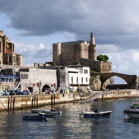 Port w Castro Urdiales (Kantabria)