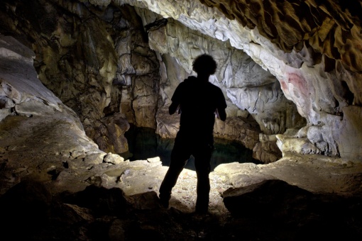 Höhle El Chufín in Riclones, Kantabrien