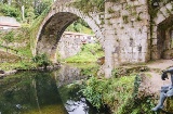 O rio Miera em sua passagem por Liérganes (Cantábria)