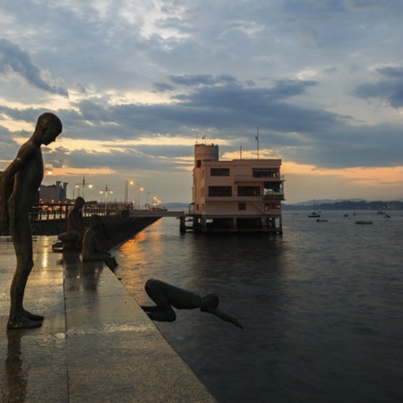 Monument de Los Raqueros dans la ville de Santander (Cantabrie)