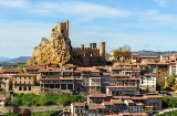 Detailansicht der Burg von Frías in Burgos, Kastilien-León