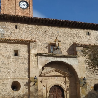 Extérieur de l'église San Pedro à Belorado