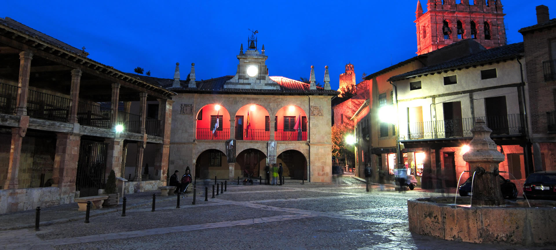 Plaza Mayor square in Ayllón (Segovia, Castilla y Leon)