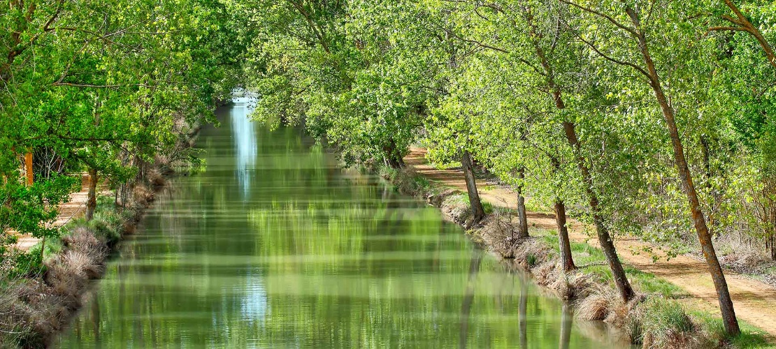 Kanal von Kastilien in Medina de Rioseco, Valladolid