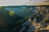 Landscape in the canyon of the River Lobos (Soria, Castilla y Leon)