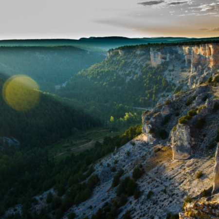 Landscape in the canyon of the River Lobos (Soria, Castilla y Leon)