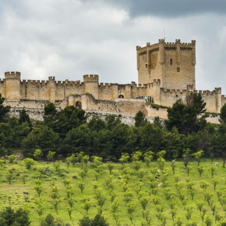 Vista do castelo de Peñafiel, em Valladolid (Castilla y León)