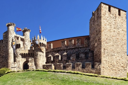 Templar Castle of Ponferrada in León (Castilla y León)