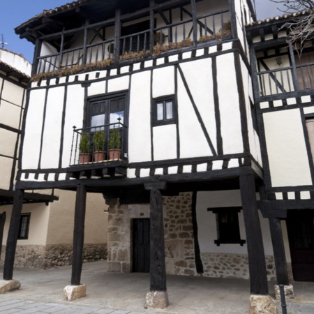 Traditional houses in Covarrubias (Burgos, Castilla y León)