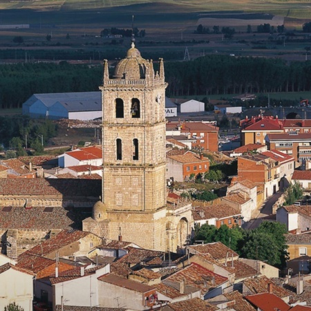 Widok na Dueñas (Palencia, Kastylia-León)