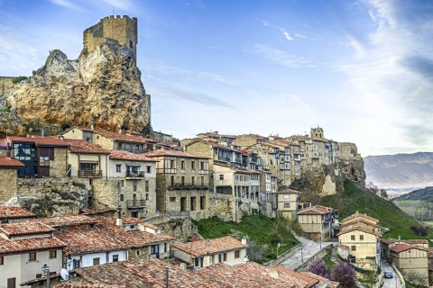 Panorámica de Frías, en Burgos (Castilla y León)