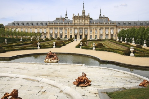 La Granja de San Ildefonso Royal Palace in Segovia (Castilla y León)