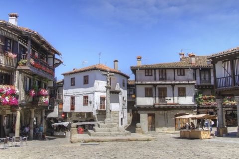 Plaza Mayor square in La Alberca (Salamanca, Castilla y León)