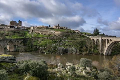 Veduta panoramica di Ledesma (Salamanca, Castiglia e León)