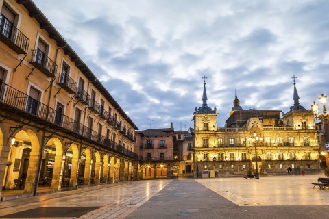 Plaza Mayor in León (Kastilien-León)