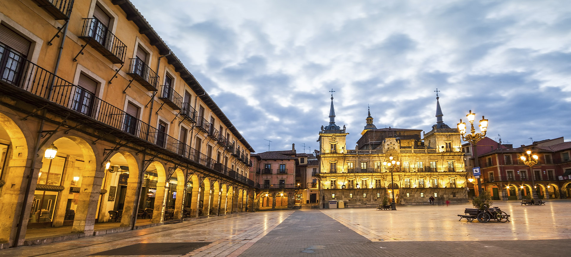 Plaza Mayor square in León (Castilla y León)