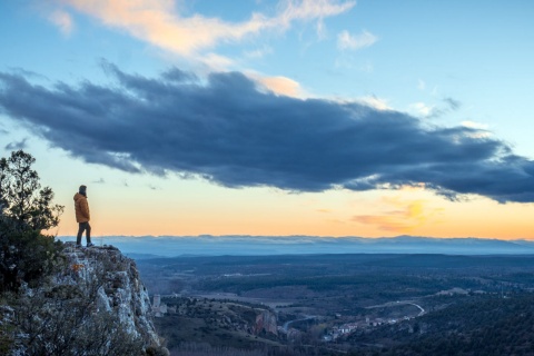 Galiana viewing point in Ucero (Soria, Castilla y Leon) 