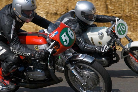 Motorcycles at the Grand Prix in La Bañeza 