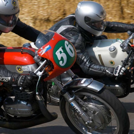 Motorcycles at the Grand Prix in La Bañeza