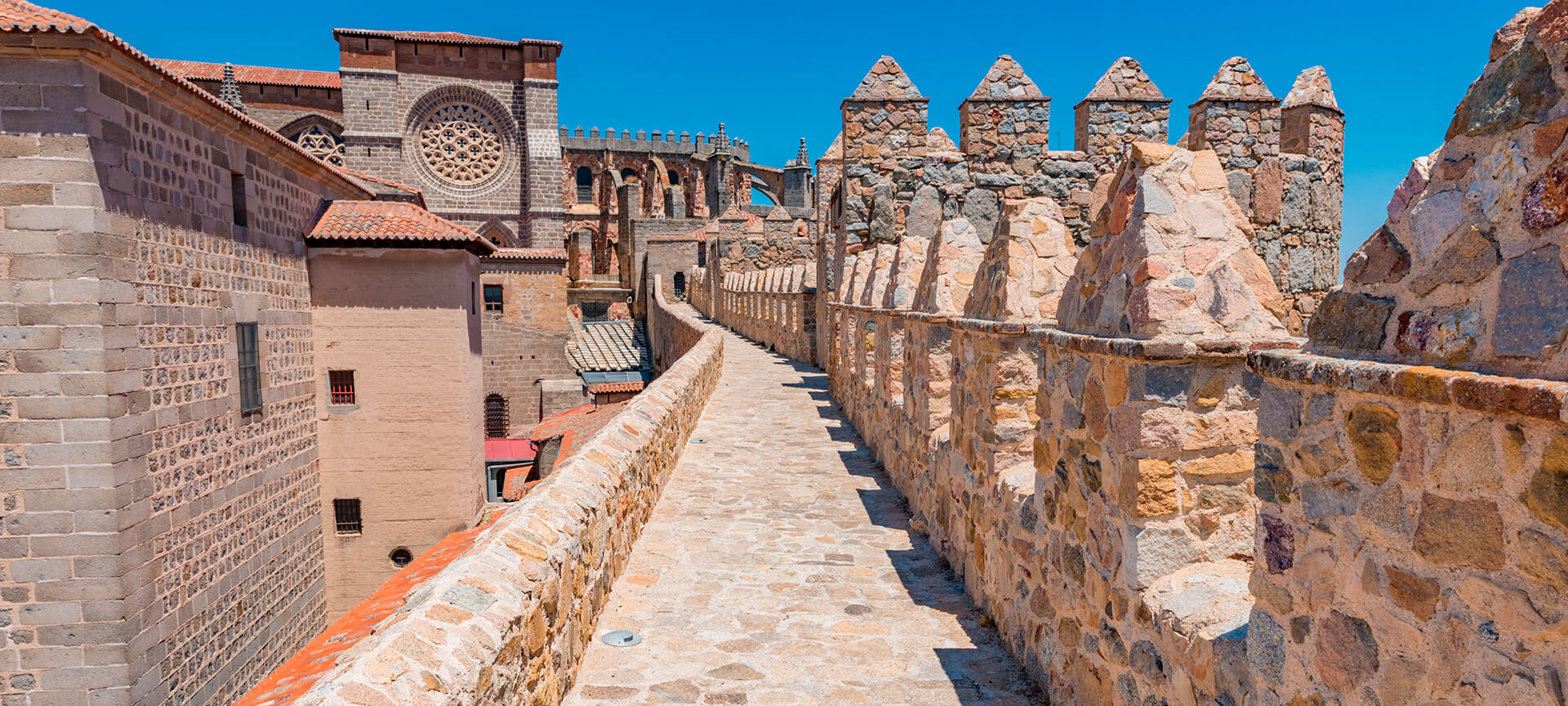 Ramp for people with disabilities on Ávila city wall