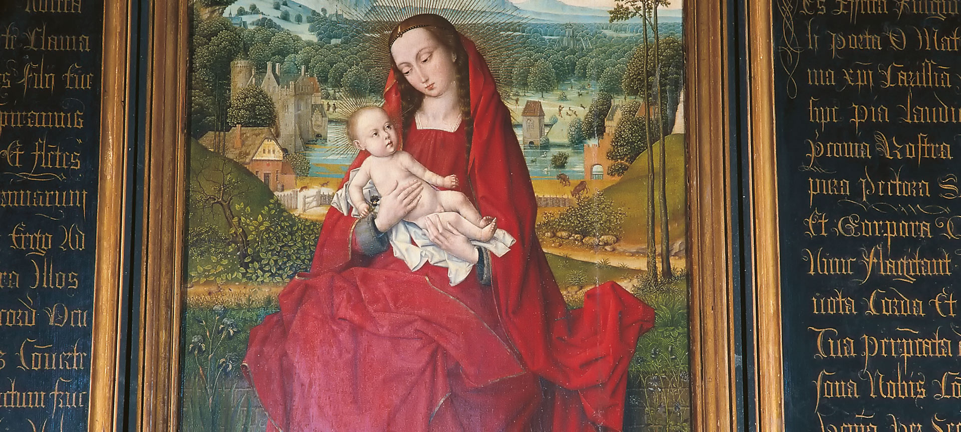 Madonna con Bambino. Hans Memling. Museo Cattedralizio di Burgos Madonna con Bambino. Hans Memling. Museo Cattedralizio di Burgos