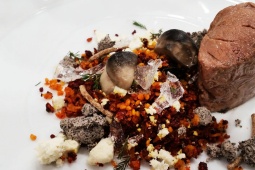 Plat d'auteur à la truffe de Soria