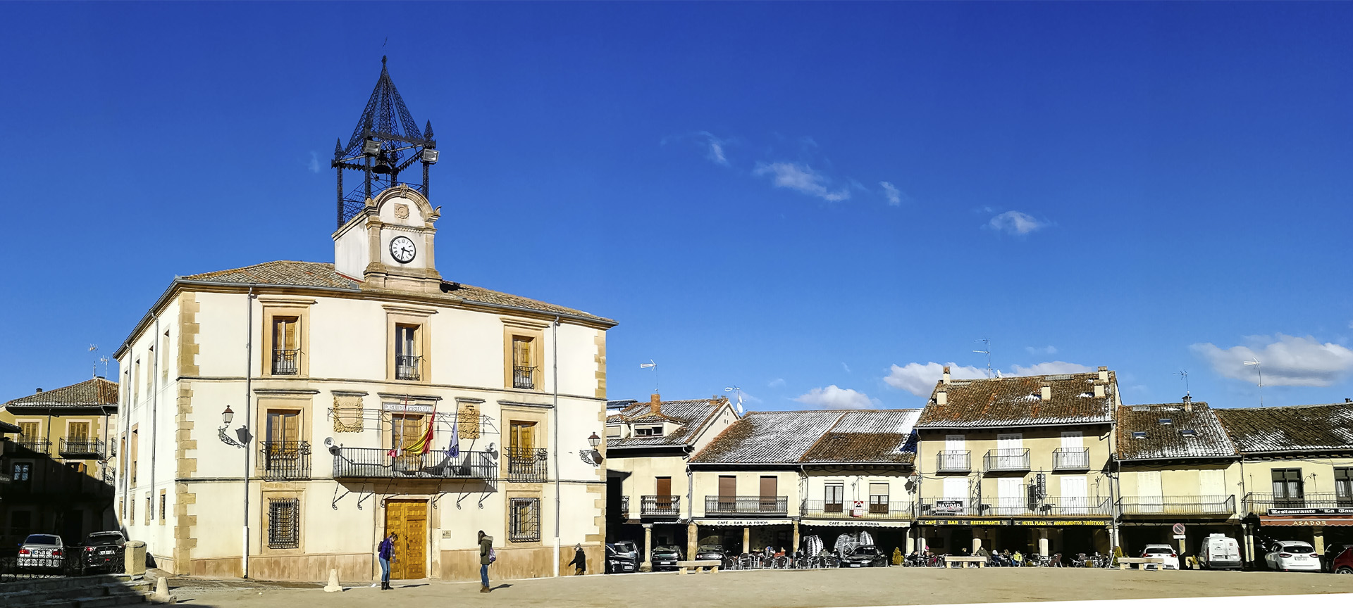 Plaza Mayor square in Riaza (Segovia, Castilla y León)
