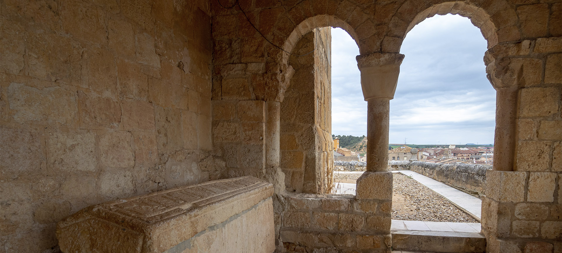 Views of San Esteban de Gormaz (Soria, Castilla y León) from the Romanesque Church of San Miguel