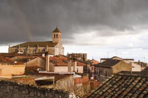 Imagem panorâmica de Simancas (Valladolid, Castilla y León)