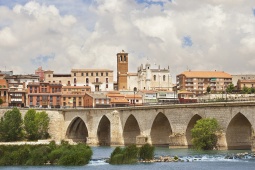 Panoramic view of Tordesillas, Valladolid (Castilla y León)