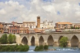 Panoramic view of Tordesillas, Valladolid (Castilla y León)