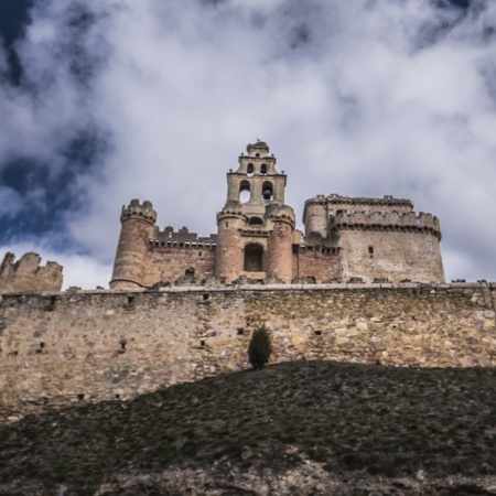 Blick auf die Burg von Turégano (Segovia, Kastilien-León)