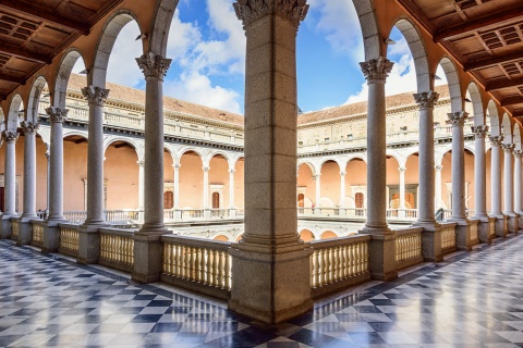 Inside of the Alcázar fortress in Toledo
