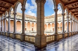 Inside of the Alcázar fortress in Toledo