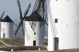 Moinhos de vento nos arredores de Alcázar de San Juan (Ciudad Real, Castilla-La Mancha)