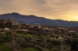 Vista de la aldea de Roblelacasa en Guadalajara, Castilla-La Mancha