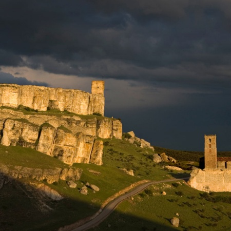 Church and castle in Atienza