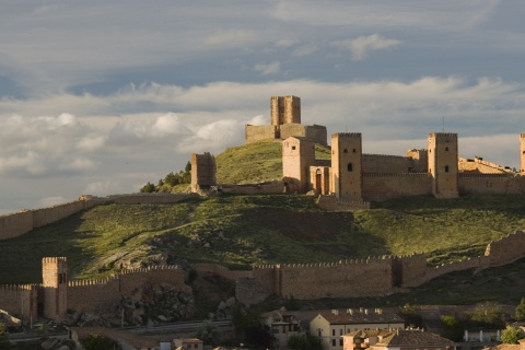 Die Burg von Molina de Aragonien in Guadalajara (Kastilien-La Mancha)