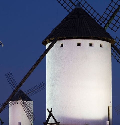 Molinos en Campo de Criptana. Ciudad Real