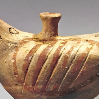 Albacete Museum. Detail of a dove votive from El Amarejo. Iberian. 3rd century